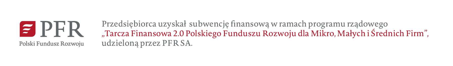 Infografika dotycząca subwencji finansowej udzielonej przez Polski Fundusz Rozwoju w ramach Tarczy 2.0